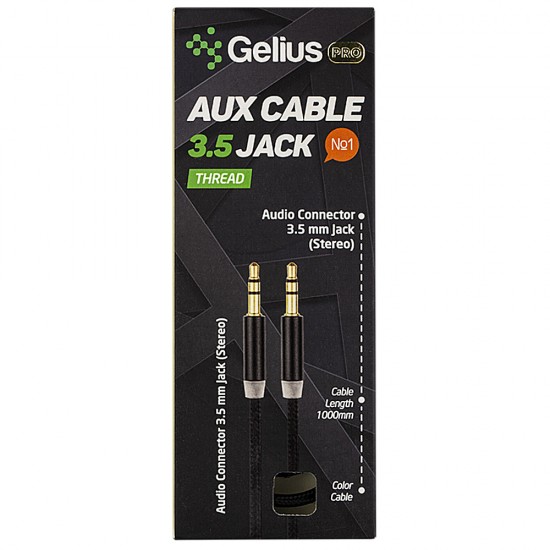 AUX Cable Gelius 3.5 мм Black AUX Cable Gelius 3.5 мм Black