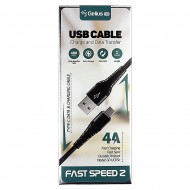 USB Cable Gelius Pro Fast Speed 2 GP-U05c Series 4A Type-C Black USB Cable Gelius Pro Fast Speed 2 GP-U05c Series 4A Type-C Black