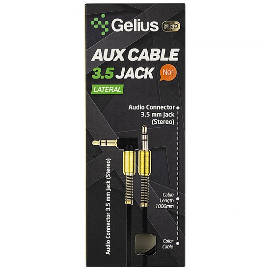 AUX Gelius L-Type 3.5 мм Black AUX Gelius L-Type 3.5 мм Black