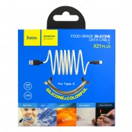 Hoco X21 Plus USB/Type-C Silicone 1m White