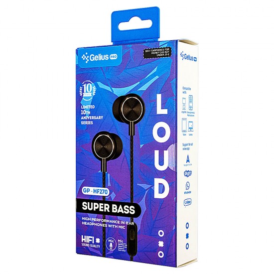 Навушники Gelius Pro GP-HF270 Loud Black Навушники Gelius Pro GP-HF270 Loud Black