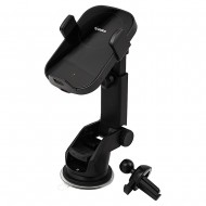 Тримач для телефона Gelius Pro Wally 2 Black  з бездротовою зарядкою 