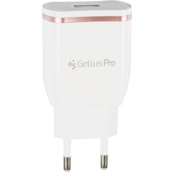 Мережевий зарядний пристрій Gelius Pro Exelon QC2.0 GP-HC02 1 USB 2.1A White Мережевий зарядний пристрій Gelius Pro Exelon QC2.0 GP-HC02 1 USB 2.1A White