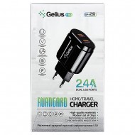 Мережевий зарядний пристрій Gelius Pro Avangard GP-HC06 2 USB 2.4A + Cable Type-C Black Мережевий зарядний пристрій Gelius Pro Avangard GP-HC06 2 USB 2.4A + Cable Type-C Black