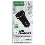 Автомобільний зарядний пристрій Gelius Ultra Voyager GU-CC02 2 USB 2.4 A + Lightning Black 
