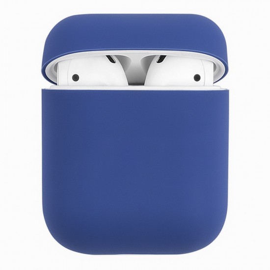 Silicone Case Ultra Thin for AirPods/AirPods 2 Blue Cobalt Silicone Case Ultra Thin for AirPods/AirPods 2 Blue Cobalt