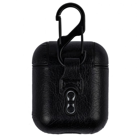 Leather Case for AirPods/AirPods 2 wich Carbine black 