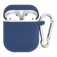 Silicone Case for AirPods/AirPods 2 with Carbine Blue Cobalt 