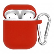 Silicone Case for AirPods/AirPods 2 with Carbine Red 