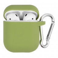 Silicone Case for AirPods/AirPods 2 with Carbine Green 