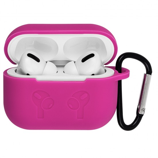 Silicone Case for AirPods Pro with Carbine Hot Pink Silicone Case for AirPods Pro with Carbine Hot Pink