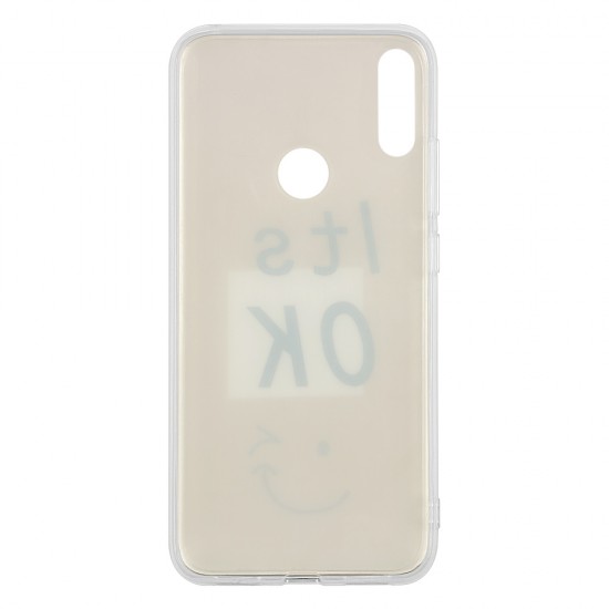 Huawei P Smart 2019 Silicone + PC Case with Picture It's OK Huawei P Smart 2019 Silicone + PC Case with Picture It's OK