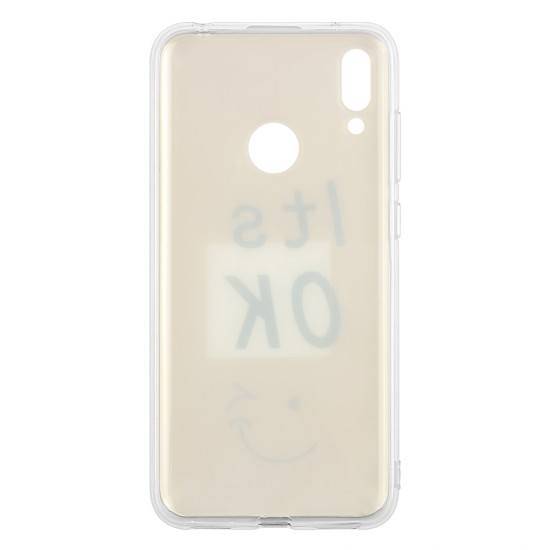 Huawei Y7 2019 Silicone + PC Case with Picture It's OK Huawei Y7 2019 Silicone + PC Case with Picture It's OK