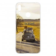Huawei Y9 2019 Silicone + PC Case with Picture Travel 