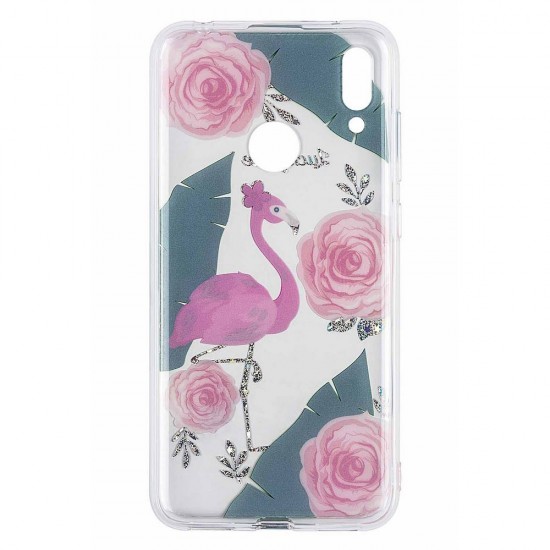 Huawei Y7 2019 Flamingo Silicone + TPU Huawei Y7 2019 Flamingo Silicone + TPU