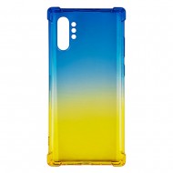 Samsung Note 10 Plus Gradient Protection Case Blue/Yellow 