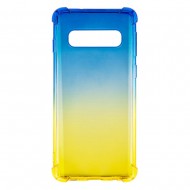 Samsung S10 Plus Gradient Protection Case Blue/Yellow