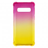Samsung S10 Gradient Protection Case Pink/Yellow 