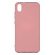Huawei Y5 2019 Silicone Case Soft Touch with Microfiber Pink