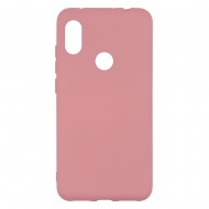 Huawei Y9 2019 Silicone Case Soft Touch with Microfiber Pink