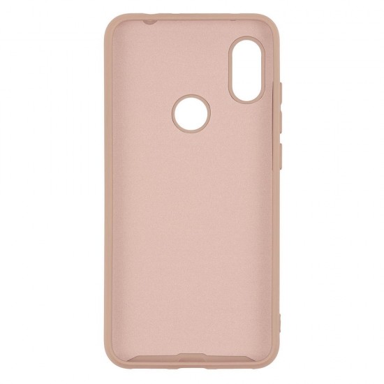 Huawei Y9 2019 Silicone Case Soft Touch with Microfiber Pink Sand