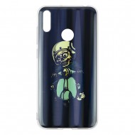 Huawei Y6 2019 Silicone + PC Case with Picture Skeleton 