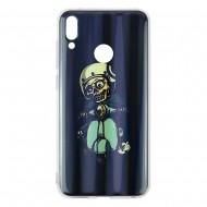Huawei Y9 2019 Silicone + PC Case with Picture Skeleton 