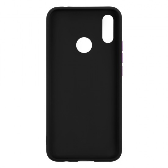 Huawei P Smart Plus Silicone Soft Touch Case Colored Buttons Black Huawei P Smart Plus Silicone Soft Touch Case Colored Buttons Black