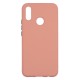 Huawei P Smart Plus Silicone Soft Touch Case Colored Buttons Pink 
