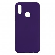 Huawei P Smart Plus Silicone Soft Touch Case Colored Buttons Purple Huawei P Smart Plus Silicone Soft Touch Case Colored Buttons Purple