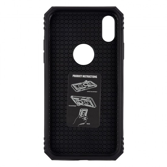 Iphone Xs Max Armor Ring Case Blue 