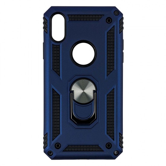 Iphone Xs Max Armor Ring Case Blue 