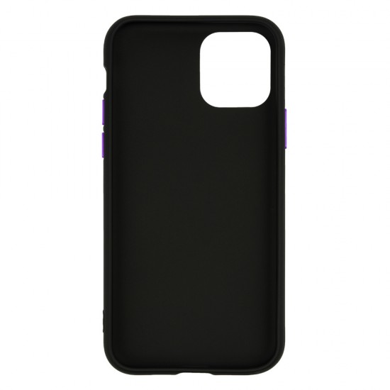 IPhone 11 Pro Silicone Soft Touch Case Colored Buttons Black IPhone 11 Pro Silicone Soft Touch Case Colored Buttons Black