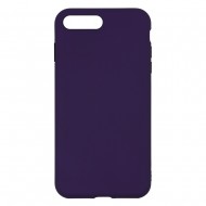 IPhone 7/8 Plus Silicone Soft Touch Case Colored Buttons Purple IPhone 7/8 Plus Silicone Soft Touch Case Colored Buttons Purple