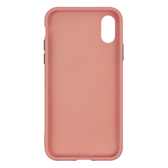 IPhone Xs Max Silicone Soft Touch Case Colored Buttons Pink IPhone Xs Max Silicone Soft Touch Case Colored Buttons Pink