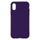 IPhone X/Xs Silicone Soft Touch Case Colored Buttons Purple IPhone X/Xs Silicone Soft Touch Case Colored Buttons Purple