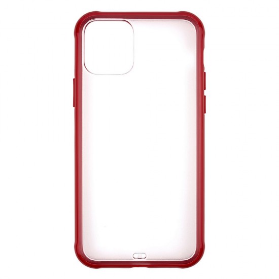 IPhone 11 Pro Tranparent Case (PC + TPU) Red 
