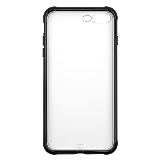 IPhone 7/8 Plus Tranparent Case (PC + TPU) Black