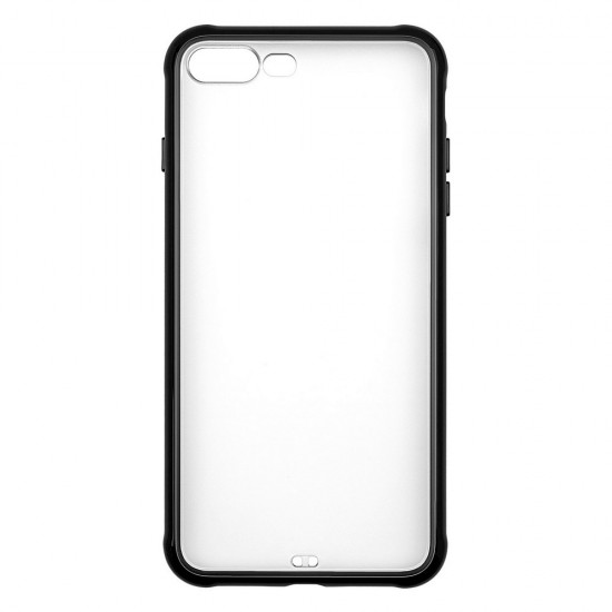 IPhone 7/8 Plus Tranparent Case (PC + TPU) Black