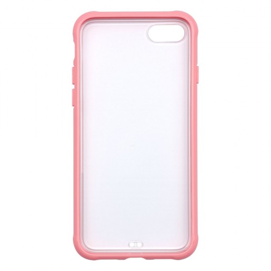 IPhone 7/8 Tranparent Case (PC + TPU) Pink 