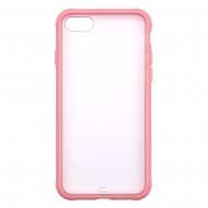 IPhone 7/8 Tranparent Case (PC + TPU) Pink 