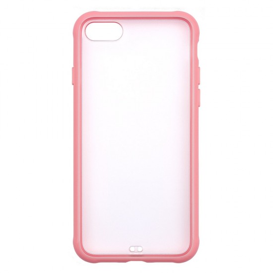 IPhone 7/8 Tranparent Case (PC + TPU) Pink 