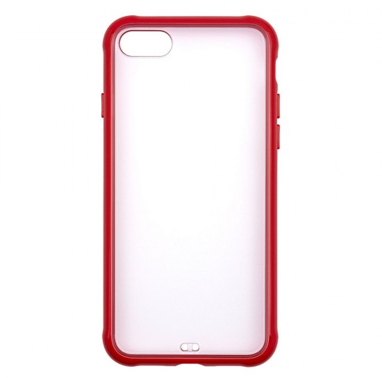 IPhone 7/8 Tranparent Case (PC + TPU) Red 