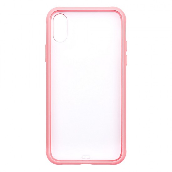 IPhone XS Max Tranparent Case (PC + TPU) Pink IPhone XS Max Tranparent Case (PC + TPU) Pink