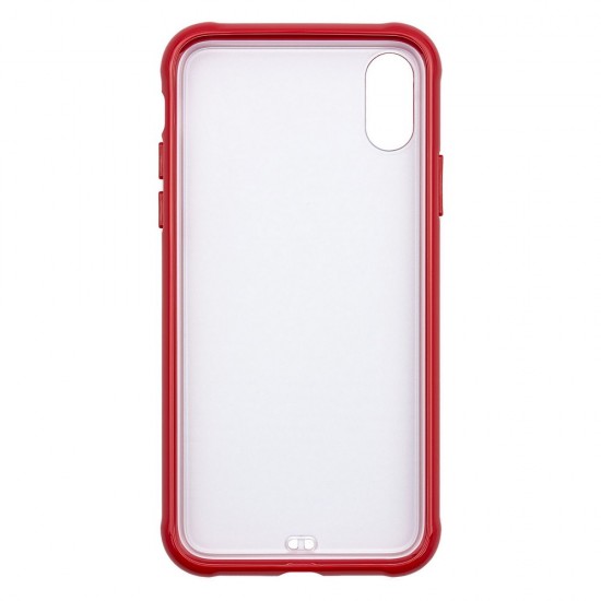 IPhone XS Max Tranparent Case (PC + TPU) Red IPhone XS Max Tranparent Case (PC + TPU) Red