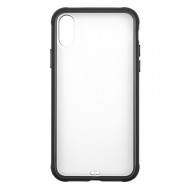 IPhone XR Tranparent Case (PC + TPU) Black 
