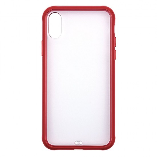 IPhone XR Tranparent Case (PC + TPU) Red IPhone XR Tranparent Case (PC + TPU) Red