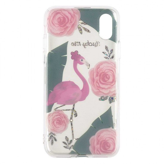 IPhone XS Max Flamingo Silicone + TPU IPhone XS Max Flamingo Silicone + TPU