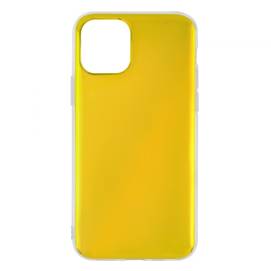 IPhone 11 Silicone + PC Case Mirror Yellow