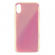 IPhone Xs Max Silicone + PC Case Mirror Purple IPhone Xs Max Silicone + PC Case Mirror Purple